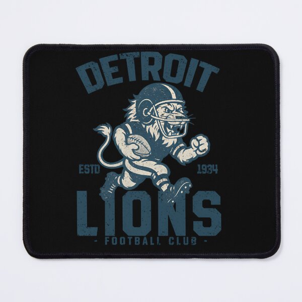 Artikelvorschau, Rusticity Retro Det.roit Lions Cheerleading Lion Maskottchen entworfen und verkauft von JordLehne.