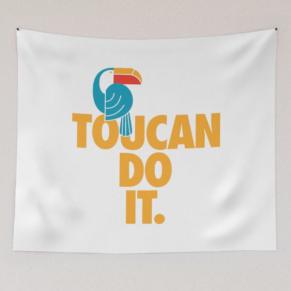 Item preview, Toucan Do It – Motivational Tropical Bird designed and sold by chillaxcats.