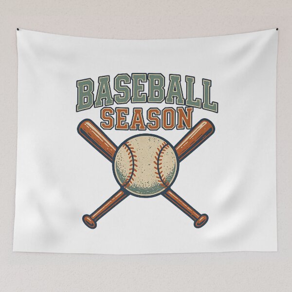 Artikelvorschau, Baseball-Saison – Vintage Retro Baseball-Fan-Design entworfen und verkauft von Sixtinebzh.