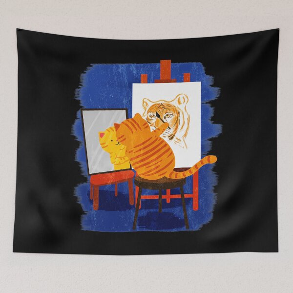 Item preview, Cute Artistic Cat - Cute Cat Painting Lion Art 	1	 designed and sold by napeacordiv.