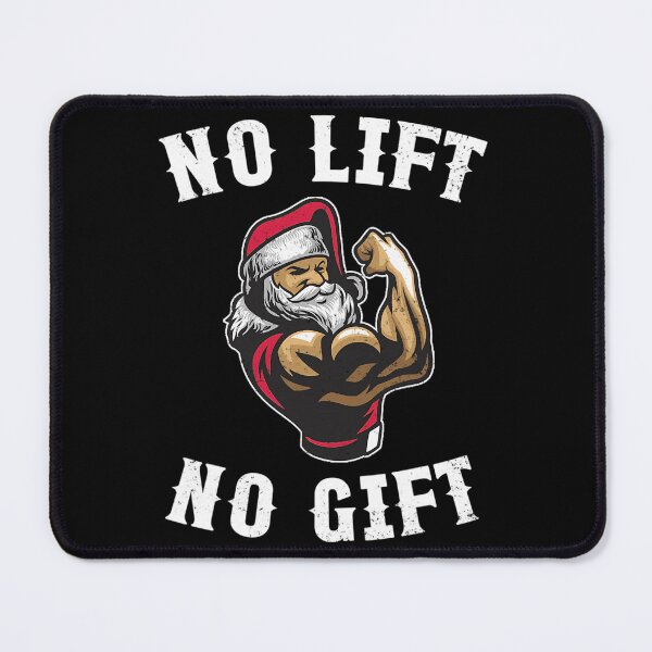 Item preview, Christmas No Lift No Buff Santa Funny Xmas Gym designed and sold by pozilohanev.