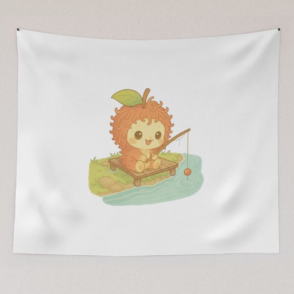 Item preview, Rambutan Spirit's Rainy Day Fishing Adventur designed and sold by I3ackSmall.