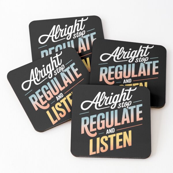 Item preview, Alright Stop Regulate And Listen Mental Health Awareness designed and sold by TyraYoung.