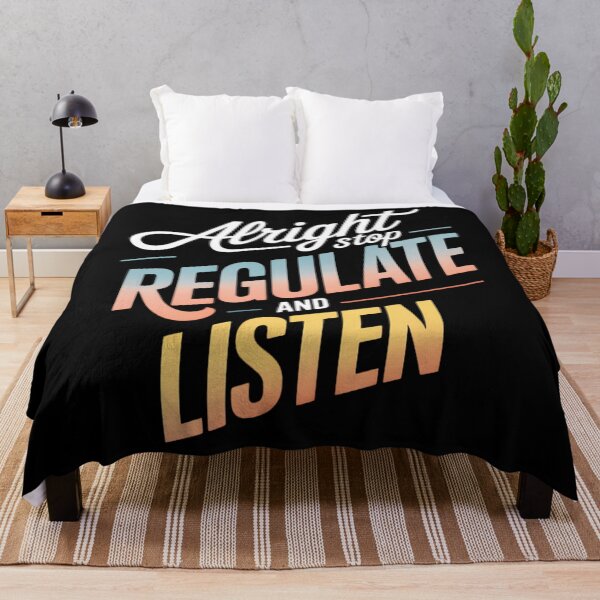Item preview, Alright Stop Regulate And Listen Mental Health Awareness designed and sold by TyraYoung.