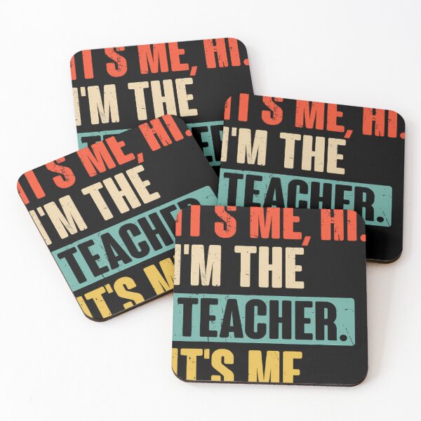 Item preview, It's Me Hi I'm The Teacher It's Me - Funny Retro Vintage 		 designed and sold by dortuhayezh.