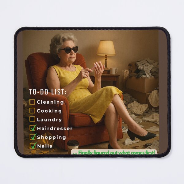 Item preview, Funny Mom Meme – Glamorous Housework Parody To-Do List” designed and sold by Malumaluu.