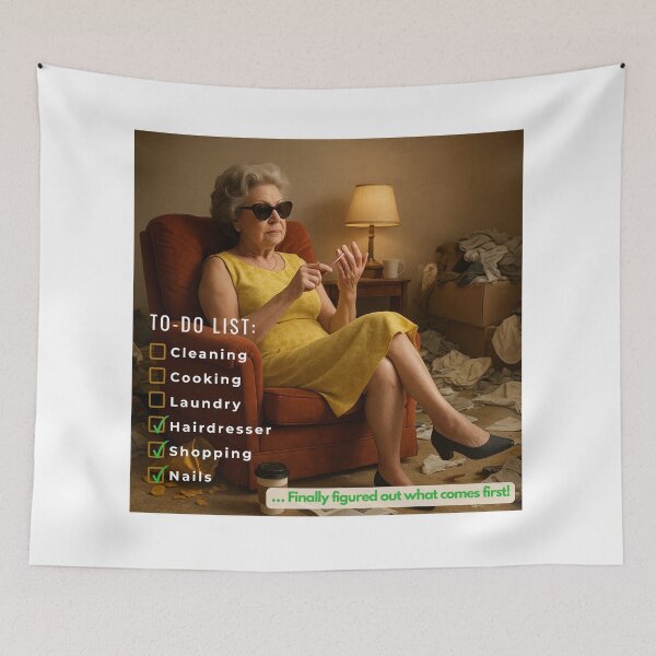 Item preview, Funny Mom Meme – Glamorous Housework Parody To-Do List” designed and sold by Malumaluu.