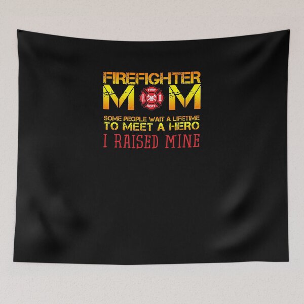 Item preview, Thin Red Line Firefighter Mom Fireman Professional Firefighter Hero I Raised Mine designed and sold by Basti09.