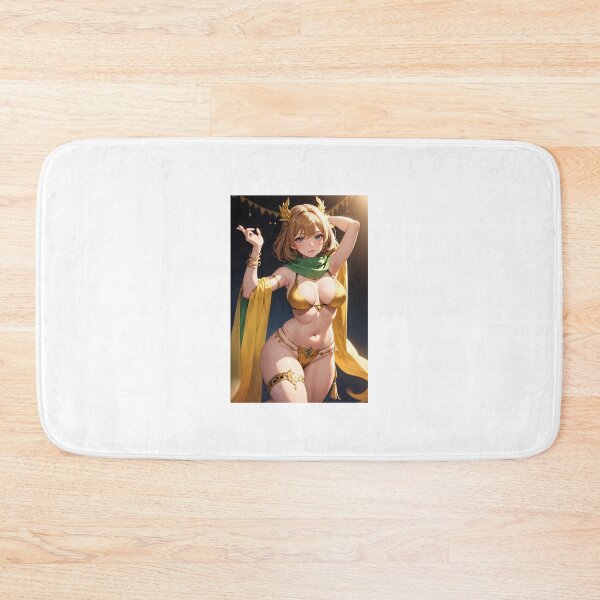 Item preview, Golden Goddess: Mythic Dancer in Shimmering Gold and Emerald Attire designed and sold by iloveanimechibi.