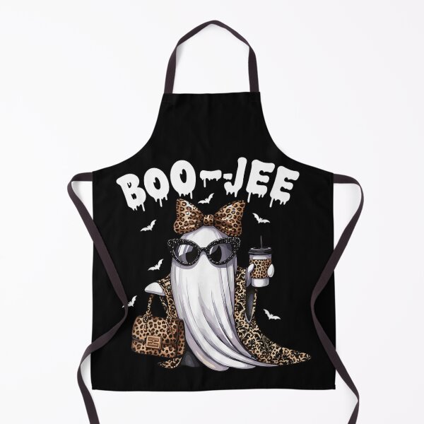 Item preview, Funny Boo JEE Ghost Leopard Print Spooky Vibes Halloween Women T-Shirt designed and sold by HarinDonreka.