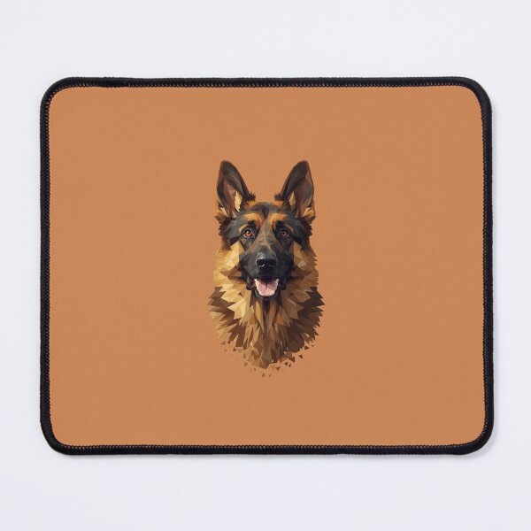 Item preview, Stylized Dog Portrait in Low-Poly Geometric Design with Earthy Tones designed and sold by PixelVibe782.