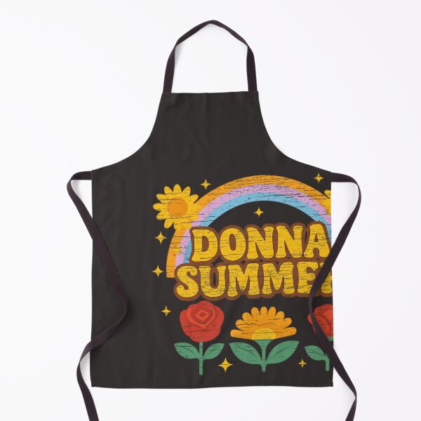 Item preview, Retro Rainbow and Flowers Donna Summer Design For Disco Fans Gift For Vintage Music Lovers designed and sold by LindaERiley.