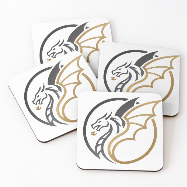 Item preview, Majestic Gold Dragon Minimalist Circular Logo designed and sold by Pearlsiwa.