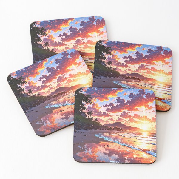 Item preview, Sunset Beach Paradise designed and sold by HikariMoments.