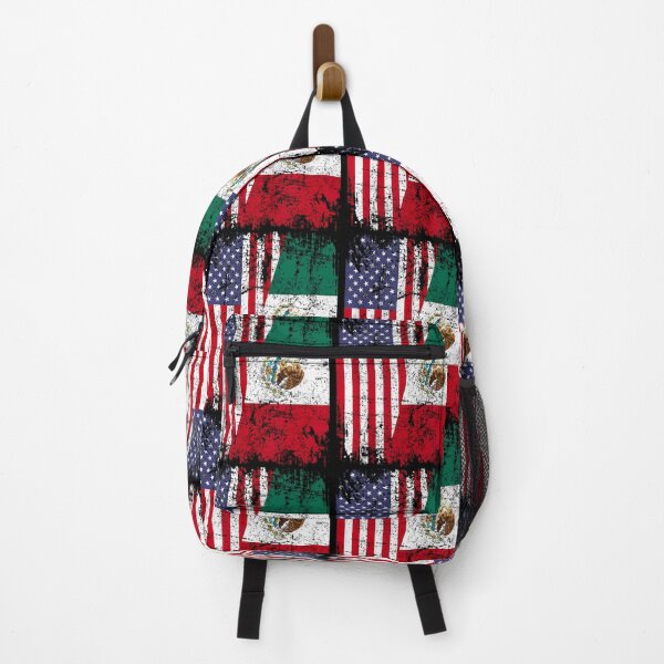 Item preview, MEXICAN ROOTS Half American Flag MEXICO designed and sold by shmilykanazeg.