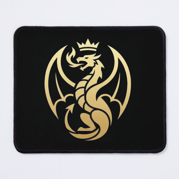 Item preview, Majestic Gold Dragon Minimalist Circular Logo designed and sold by Pearlsiwa.