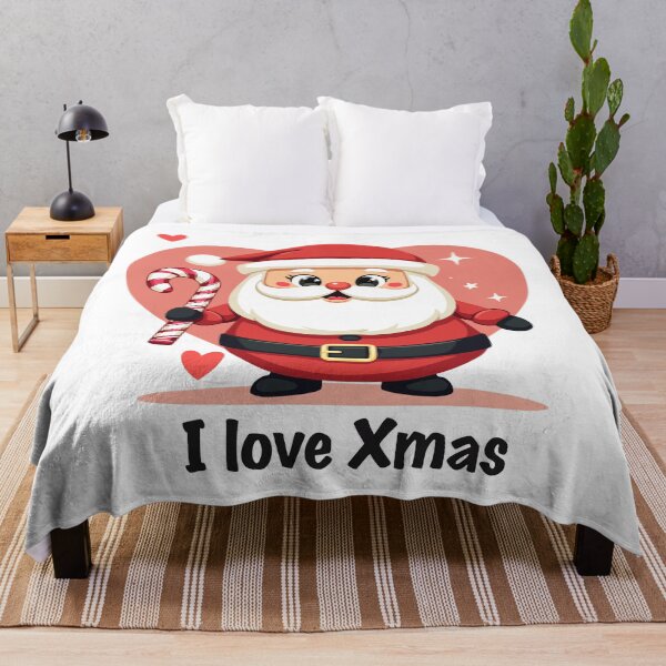 Item preview, Kawaii Santa Claus - Cute "I love Xmas" design for Christmas designed and sold by Hans-Design.