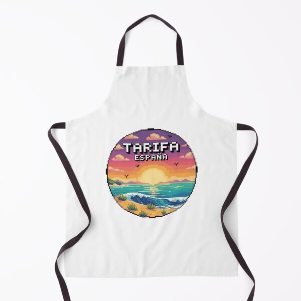 Item preview, Tarifa España – Diseño de playa costera con puesta de sol en pixel art designed and sold by CircinusStore.