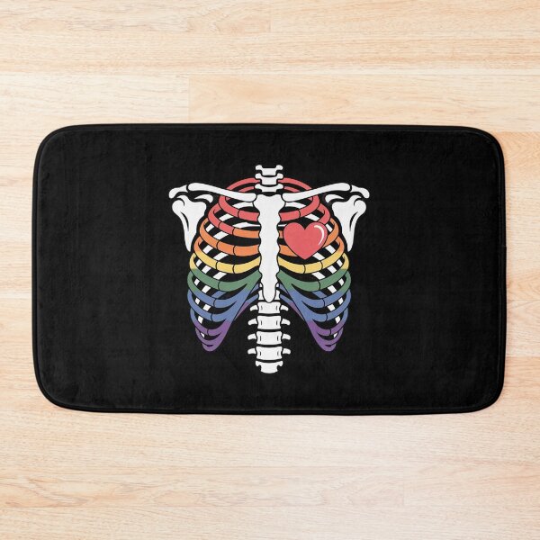 Item preview, LGBTQ Rainbow Skeleton Rib Cage Xray Gay Pride for Halloween designed and sold by HaileyRobel.