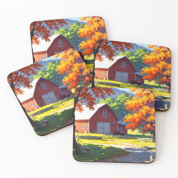 Item preview, Autumn at the Red Farm Ranch designed and sold by HikariMoments.