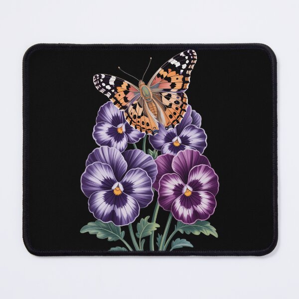Item preview, Butterfly Purple Floral Pansy Dementia Alzheimer's Awareness designed and sold by TyraYoung.
