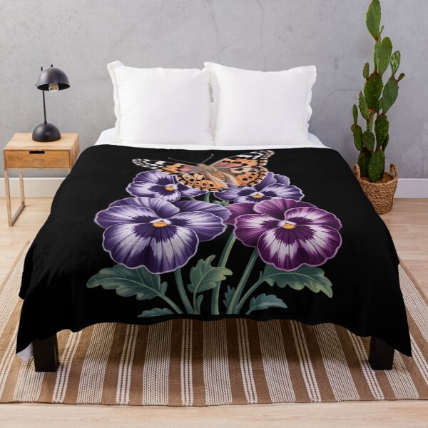 Item preview, Butterfly Purple Floral Pansy Dementia Alzheimer's Awareness designed and sold by TyraYoung.