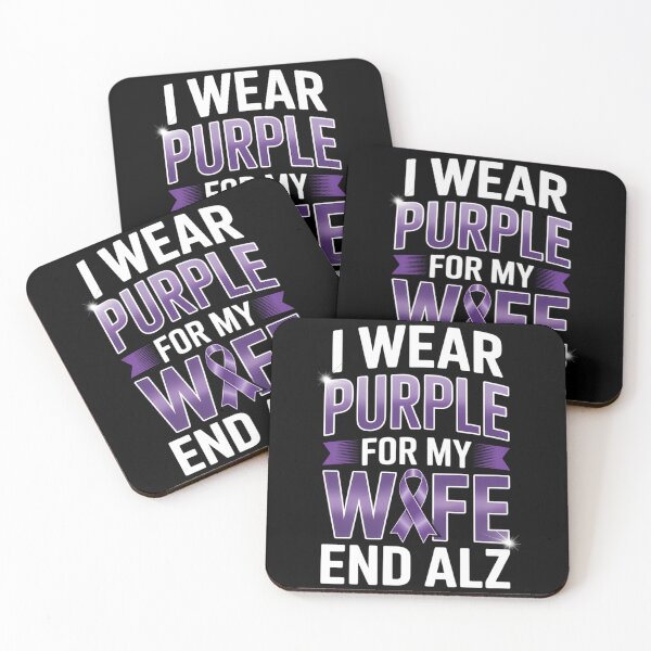 Item preview, I Wear Purple For My Wife Alzheimer Awareness End Alz designed and sold by TyraYoung.