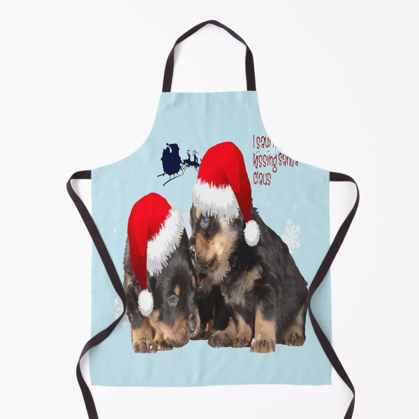 Item preview, Puppy White Christmas With Santa Claus Sleigh designed and sold by taiche.
