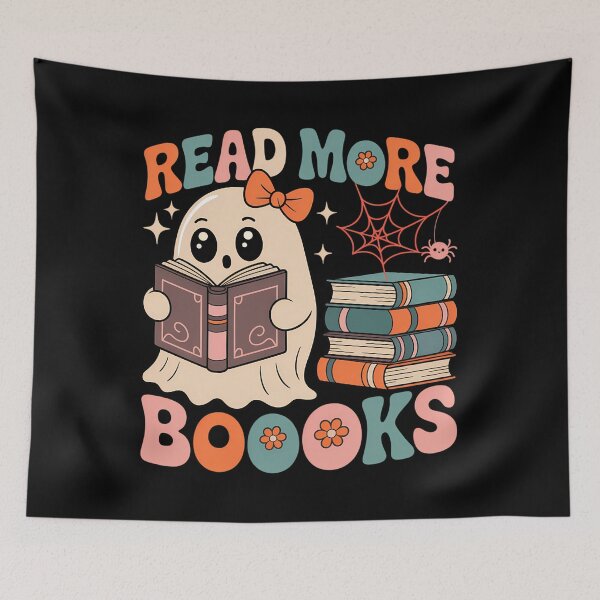 Item preview, Booooks Ghost Read More Books Funny Teacher Halloween designed and sold by Sunset4Bones.