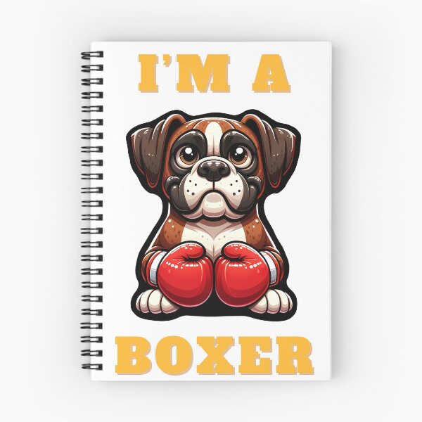 Item preview, Funny Boxer Dog with Boxing Gloves Cartoon Art designed and sold by ZenDoodle.