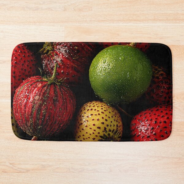 Item preview, Healthyfood Feast Vibrant Tropical Fruit Watercolor Bounty designed and sold by CrunchyGoats.