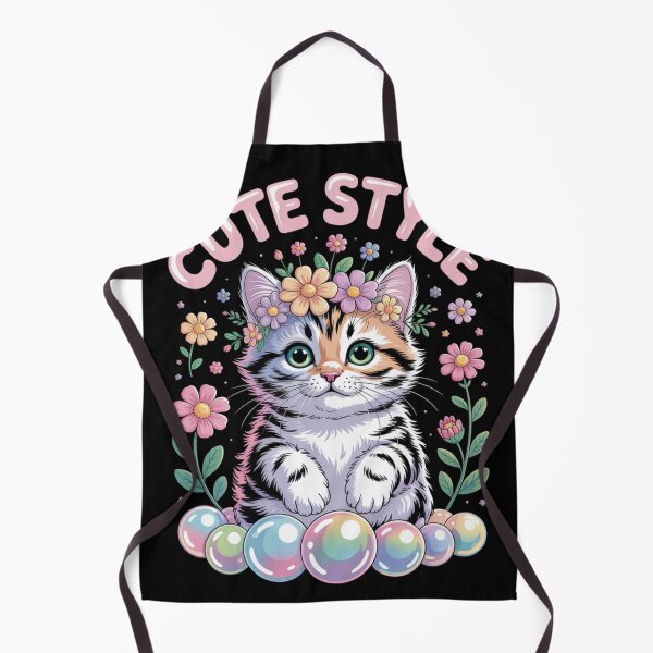 Artikelvorschau, Cute Style Kitten Flower Crown Kawaii Cat Pastel Design entworfen und verkauft von WitchyWhisper.
