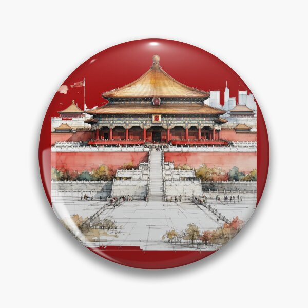 Item preview, Forbidden City Beijing China 3D Sketch , designed and sold by PaintMeWorld.