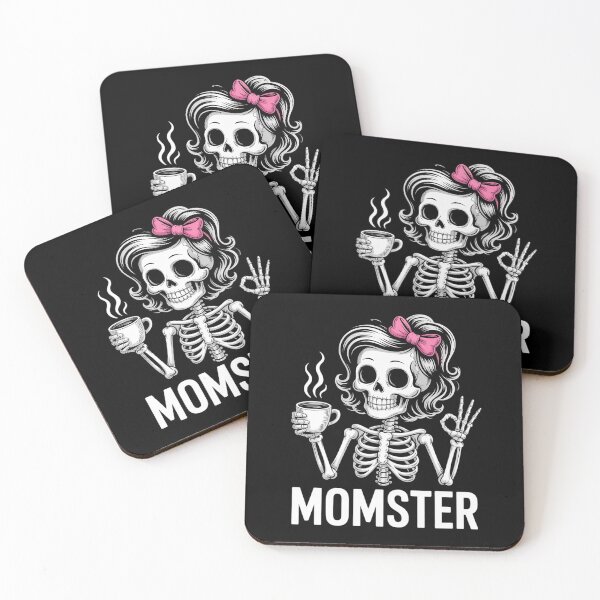 Item preview, Messy Bun Coffee Momster Skeleton Halloween Costume Women designed and sold by HaileyRobel.