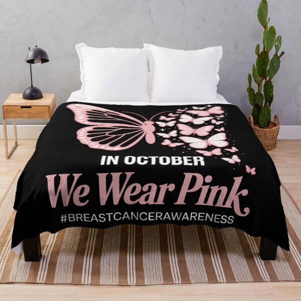Item preview, in October We Wear Pink Breast Cancer Awareness Butterfly designed and sold by Sunset4Bones.