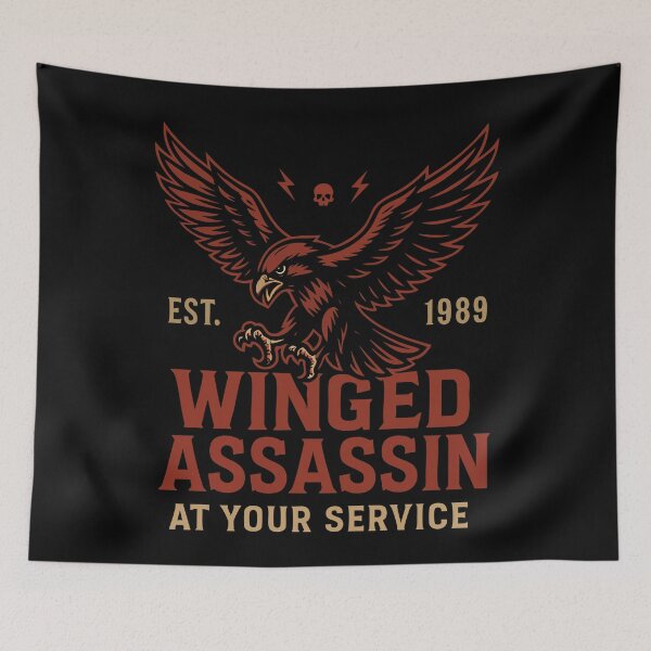 Item preview, Falcon Winged Assassin At Your Service Falconry designed and sold by LuminOrb.