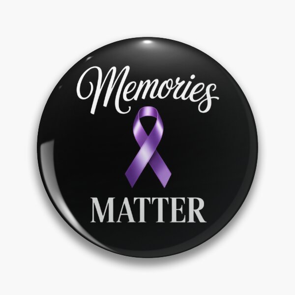 Item preview, Alzheimer Awareness Memories Matter Support Month Purple Ribbon designed and sold by TyraYoung.