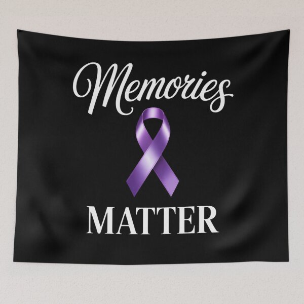 Item preview, Alzheimer Awareness Memories Matter Support Month Purple Ribbon designed and sold by TyraYoung.