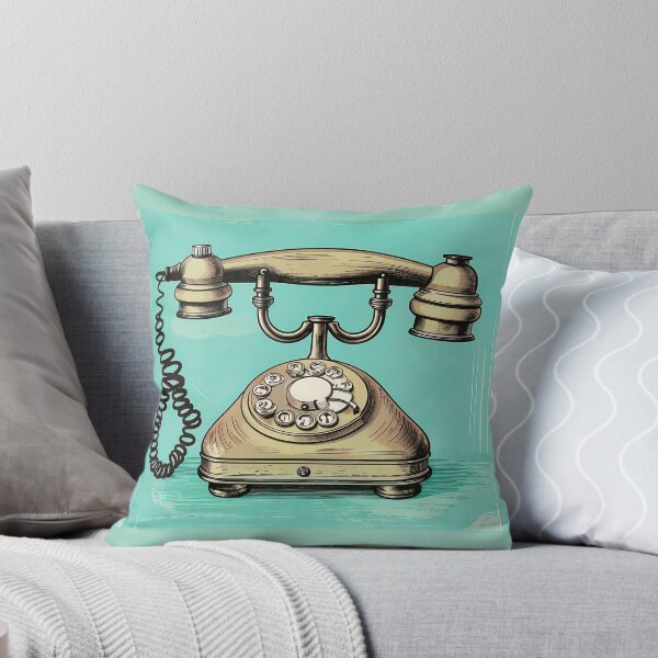 Item preview, Retro Teal Rotary Phone designed and sold by LanaGustavsson.