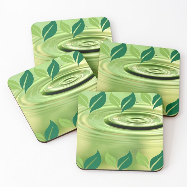 Item preview, Nature's ripple , Green leaves and water drop design  designed and sold by Cre8Gift.