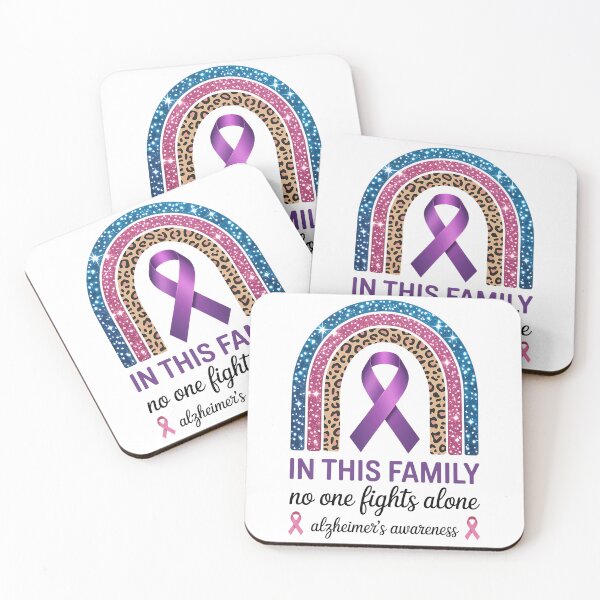 Item preview, In This Family No One Fights Alone Alzheimer Awareness Purple Rainbo designed and sold by TyraYoung.