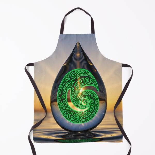 Item preview, Emerald Koru Wairua in a Droplet of Sunset designed and sold by KoruWairua-Arts.