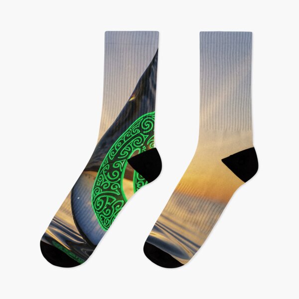 Item preview, Emerald Koru Wairua in a Droplet of Sunset designed and sold by KoruWairua-Arts.
