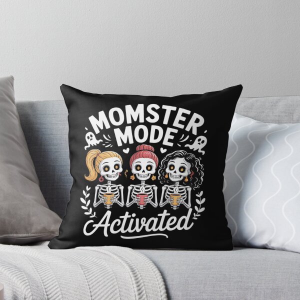 Item preview, Momster Mode Activated Skeleton Mom Crew Halloween designed and sold by FranzFriesen.