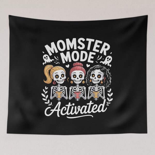 Item preview, Momster Mode Activated Skeleton Mom Crew Halloween designed and sold by FranzFriesen.