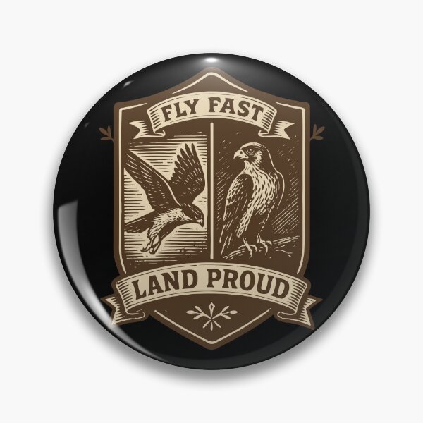 Item preview, falconry Fly Fast Land Proud Falcon Design designed and sold by LuminOrb.