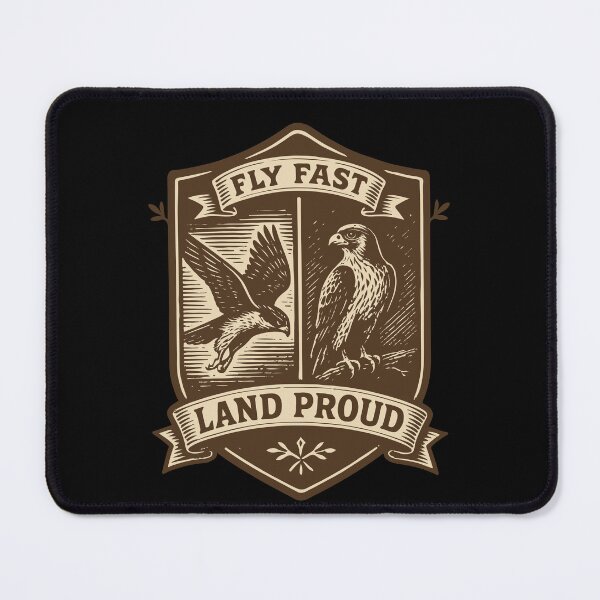 Item preview, falconry Fly Fast Land Proud Falcon Design designed and sold by LuminOrb.