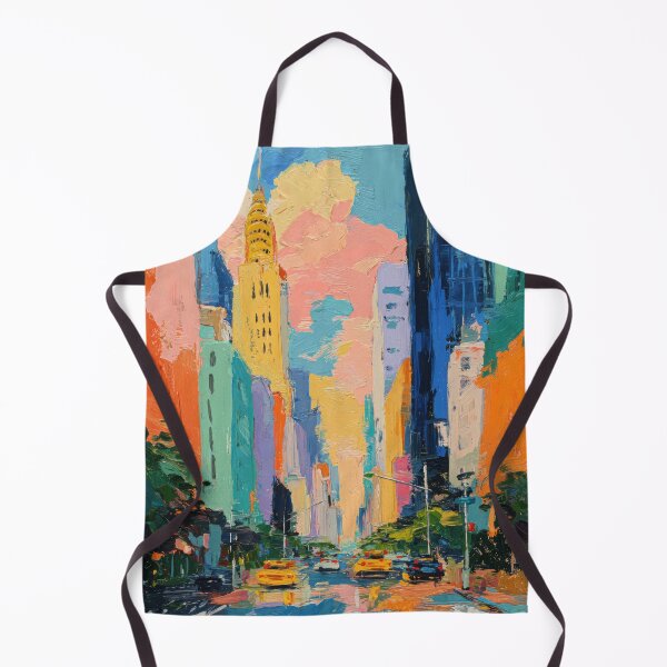Item preview, New York Impressionism Skyline Traffic designed and sold by ArtHouseNiklas.