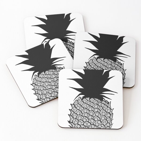 Item preview, Doodle Pineapple Silhouette Art designed and sold by capricedefille.