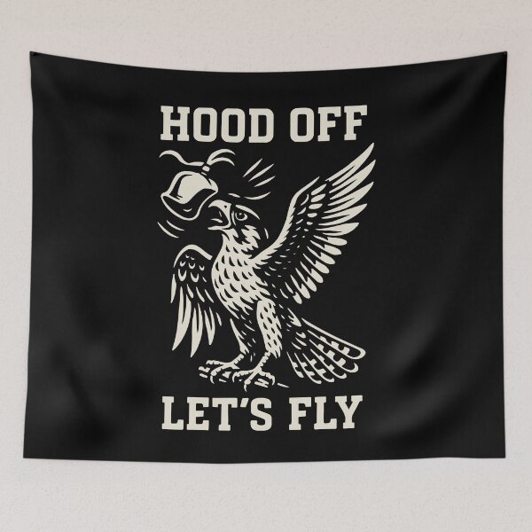 Item preview, Falcon Hood Off Let's Fly Falconry Adventure designed and sold by LuminOrb.